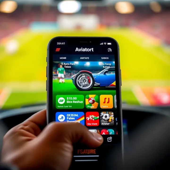 Overview of Aviator Msport APK Features on Mobile Device User interface showing Aviator Msport APK features on a smartphone screen