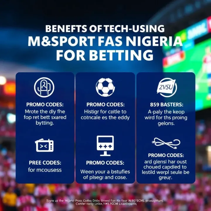Advantages of Using MSport Nigeria Promo Codes for Betting Graphic showing benefits of applying promo codes on sports betting