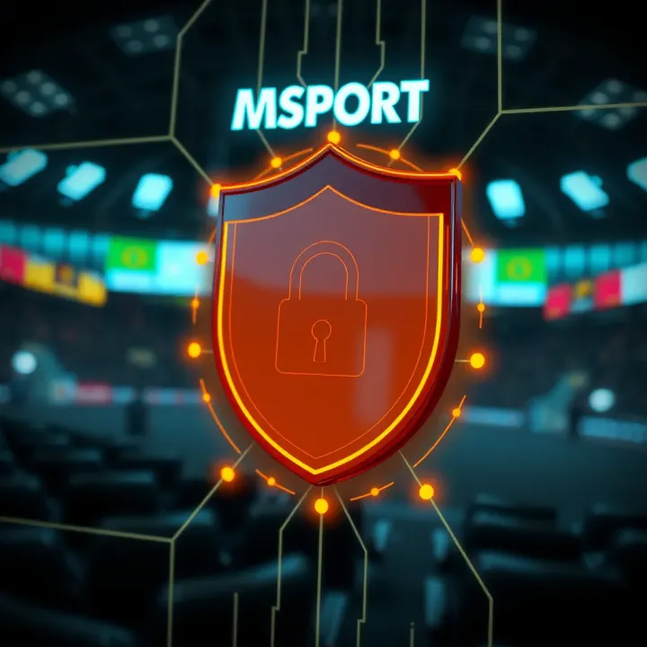 Illustration of digital shield protecting personal data on sports app platform