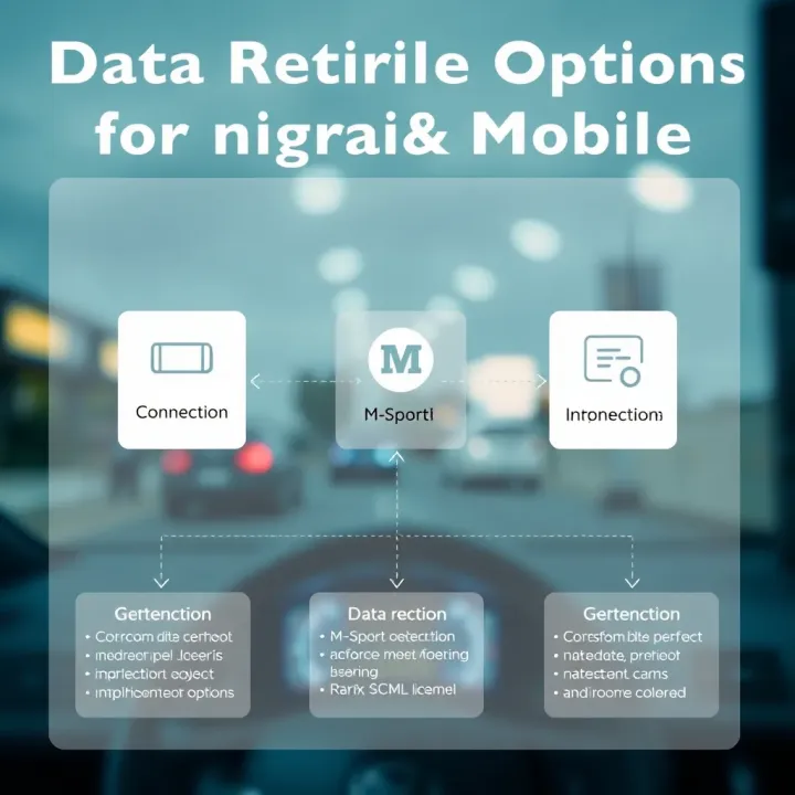 Data Retrieval Options for M-Sport Mobile Users in Nigeria Diagram showing connection and data retrieval options for M-Sport Mobile users in Nigeria