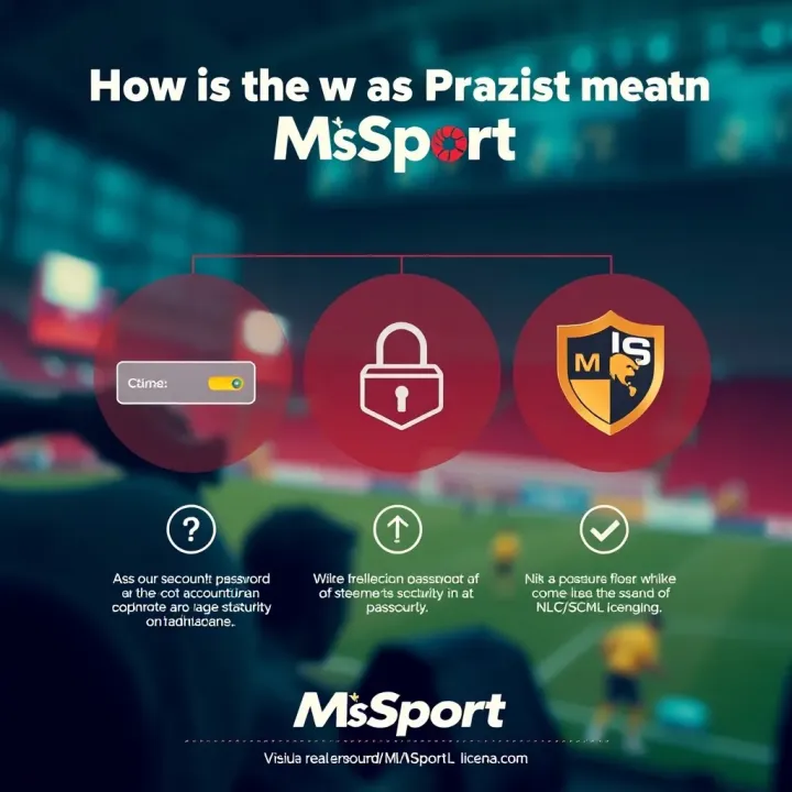 MSport Platform Security Features and Verification Visual guide demonstrating account security features like password protection and verification badges on MSport platform