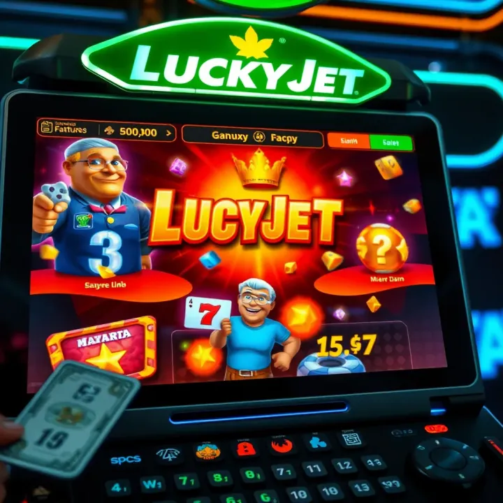 Lucky Jet Game Interface Highlighting Features and Nigerian Currency Elements Lucky Jet game interface with vibrant graphics and Nigerian currency symbols