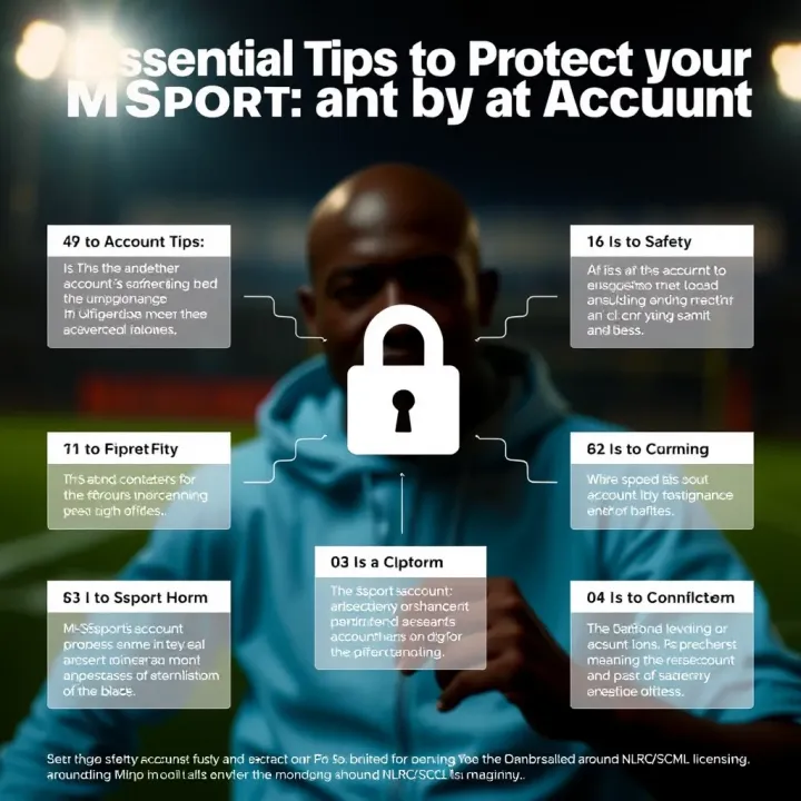 Essential Tips to Protect Your MSport Account Graphic showing tips for enhancing account safety on digital platforms