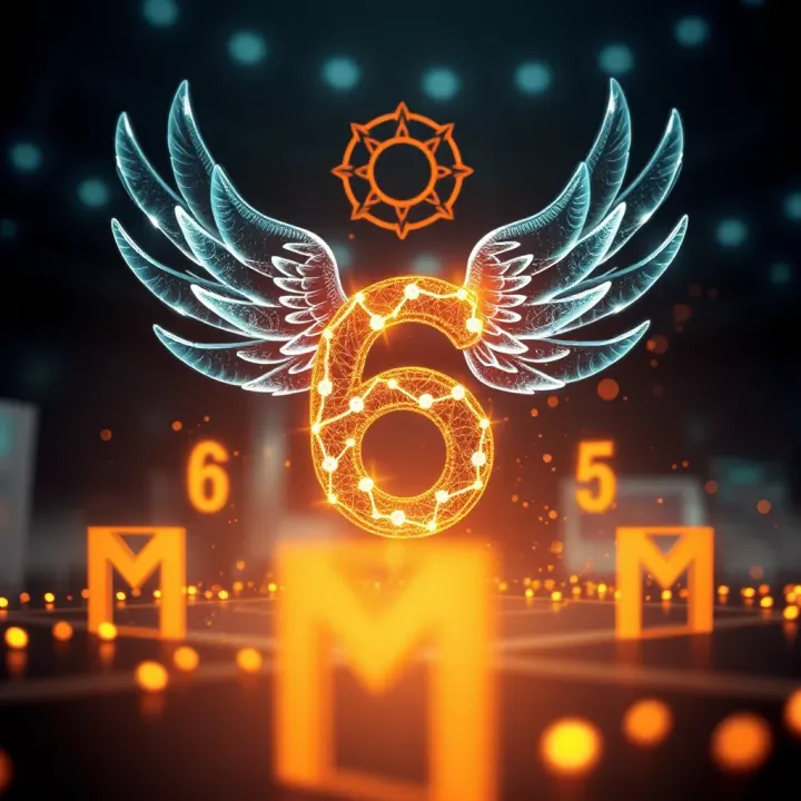 Abstract depiction of glowing symbols representing spiritual guidance and personal growth