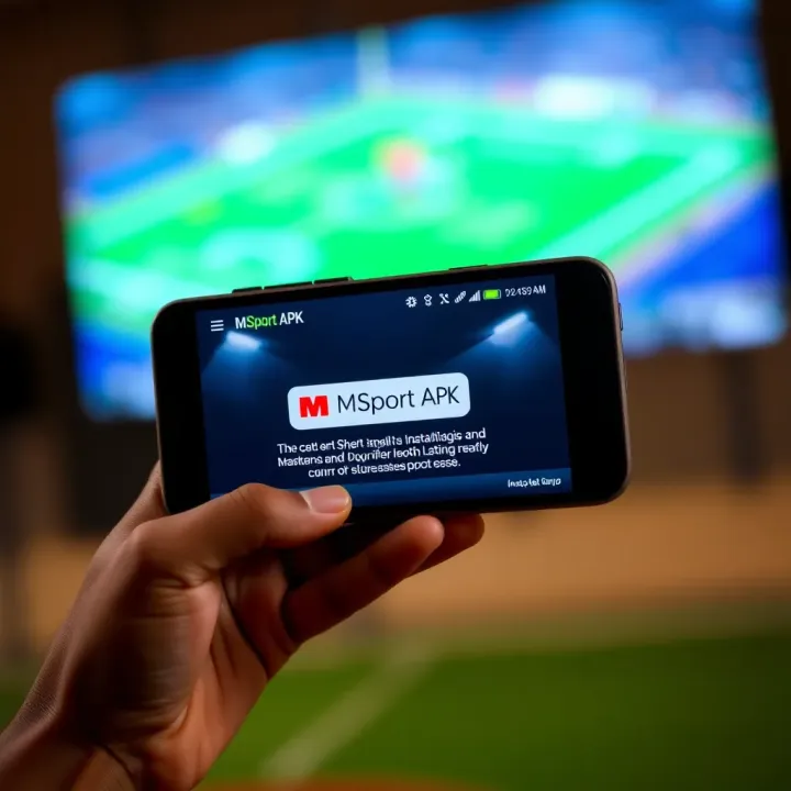 Installing MSport APK on a Compatible Smartphone Screen showing installation progress of MSport APK on a compatible smartphone