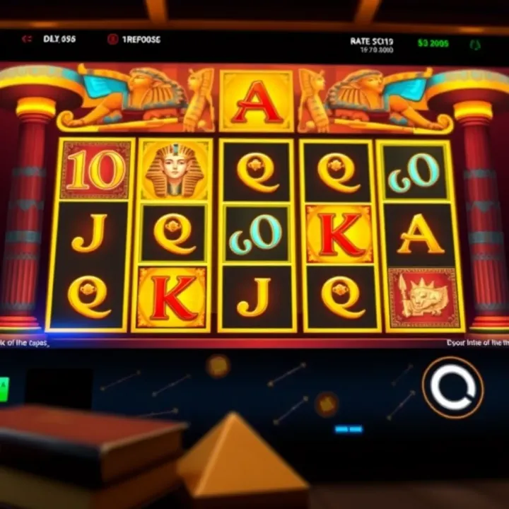 Screenshot of the Book of Dead slot game interface showing reels with ancient Egyptian symbols on MSport platform