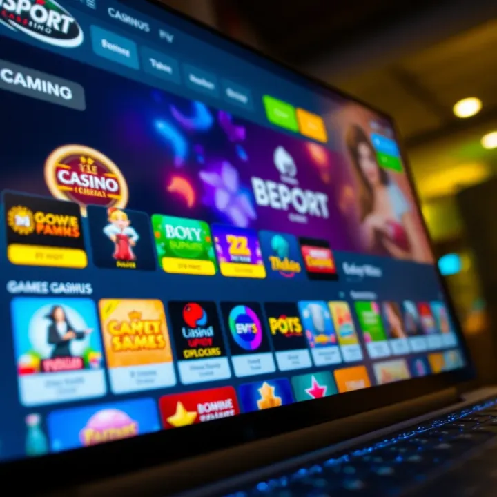 Exploring Games and Bonuses on Msport Casino Nigeria Interface showing a variety of casino games and available bonuses on Msport Casino dashboard