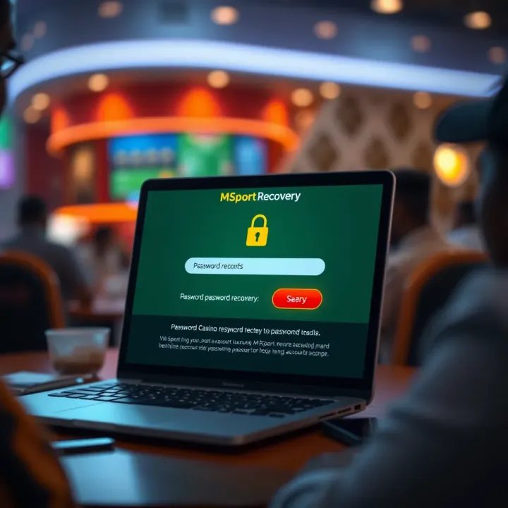 Password Recovery for MSport Casino Users in Nigeria Illustration of password recovery process on MSport Casino platform ensuring account security