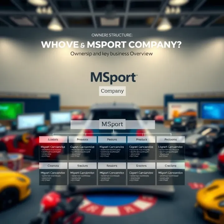 Ownership Structure and Business Overview of MSport Company Graphic showing MSport Company ownership structure and key business sectors