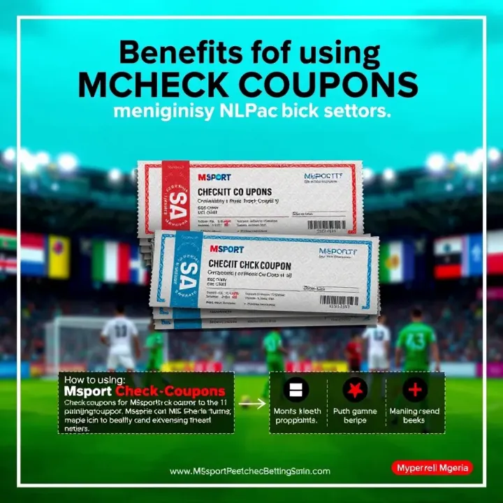 Graphic illustrating the benefits of using Msport check coupons for maximizing betting returns in Nigeria
