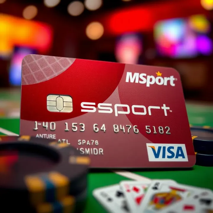 MSport Credit Card Design and Features in Nigeria Close-up view of the MSport credit card displaying its design and branding