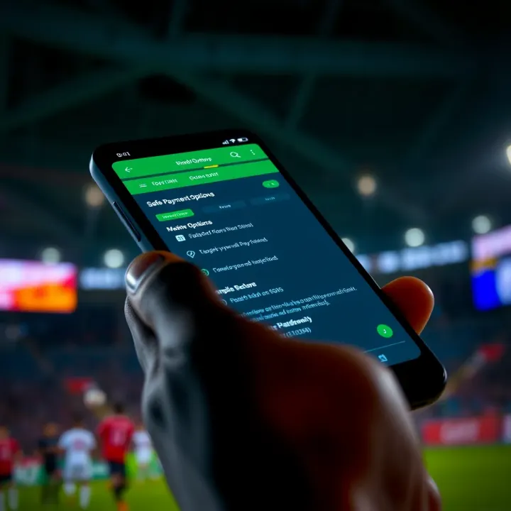 Safe Payment Options for Nigerian MSport In-Play Betting Secure payment methods and betting interface on a smartphone for Nigerian users