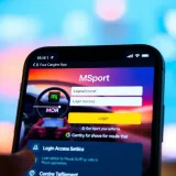 User interface displaying MSport login screen with access options