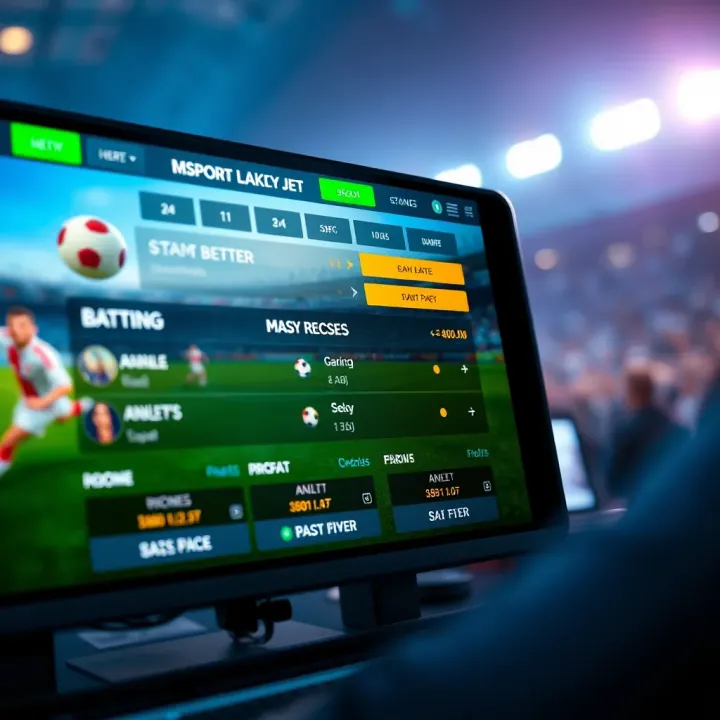 Msport Lucky Jet Gameplay and Betting Interface Msport Lucky Jet game interface showing betting options and dynamic gameplay