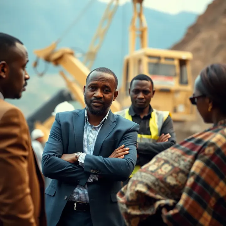 Strategic Investment and Stakeholder Collaboration for Nigeria's Mining Growth Business professionals in discussion over mining investment strategies and regional development