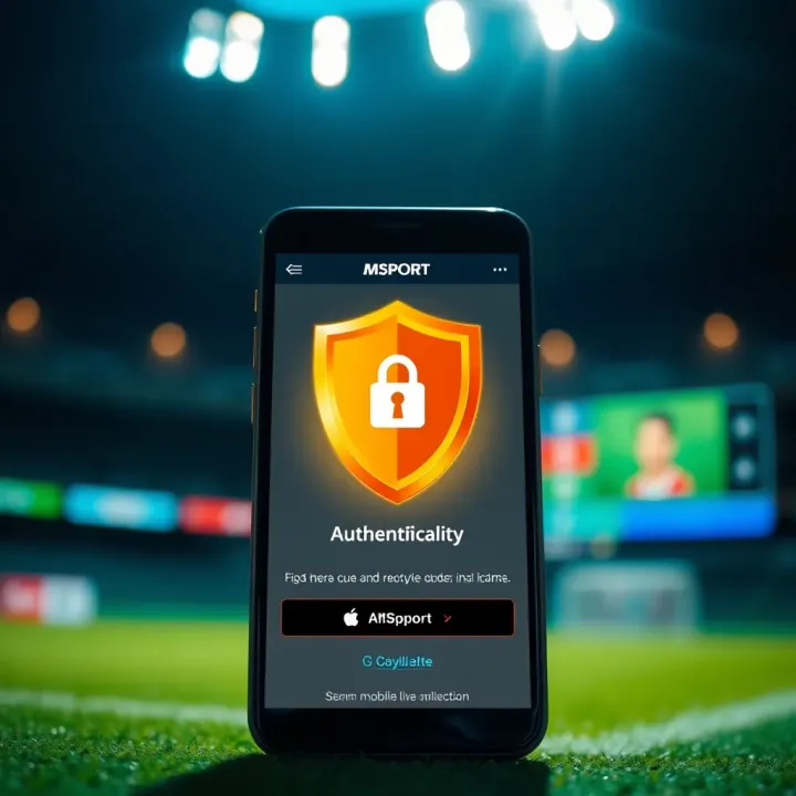 Ensuring Secure Access on MSport Mobile Lite App Secure login authentication on MSport Mobile Lite app with shield icon representing safety