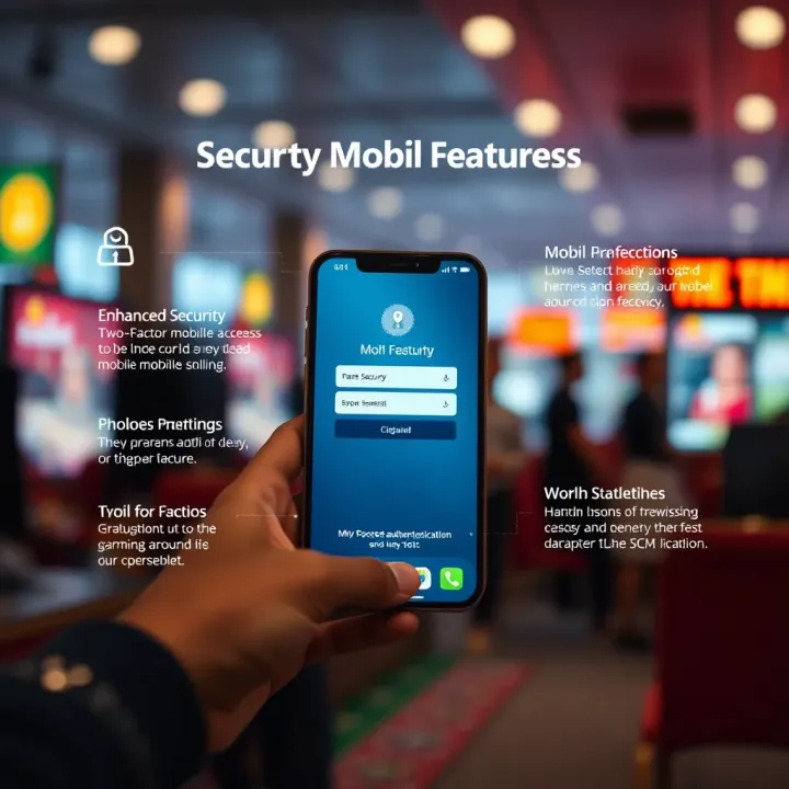 Illustration showing enhanced security features like two-factor authentication for MSport mobile access