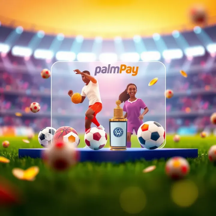 Illustration of sports and entertainment icons symbolizing growth in Nigeria's betting and entertainment sectors through Msport and PalmPay partnership
