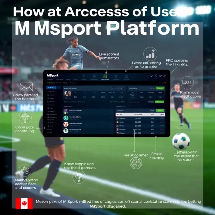 Overview of MSport platform features including live scores, statistics, and betting options