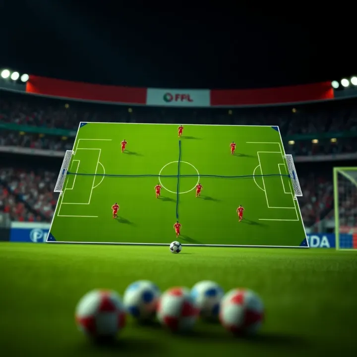 In-Depth Tactical Analysis for Serie A Fixtures Detailed tactical board showing formations and player positioning for a Serie A football team