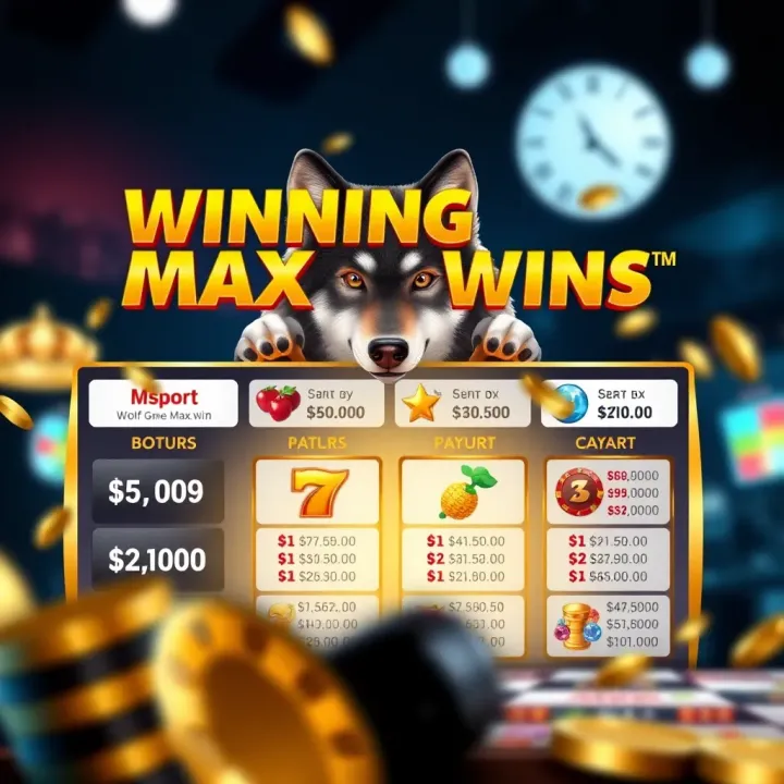 Graphic illustration of winning strategy elements like bonus icons and payout charts for slot game