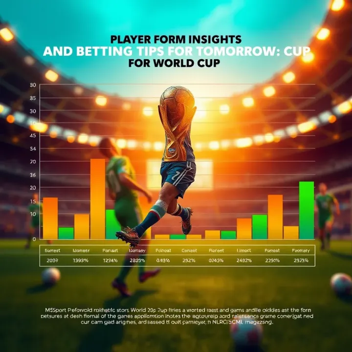 Graph showcasing player performance trends and betting odds for World Cup fixtures