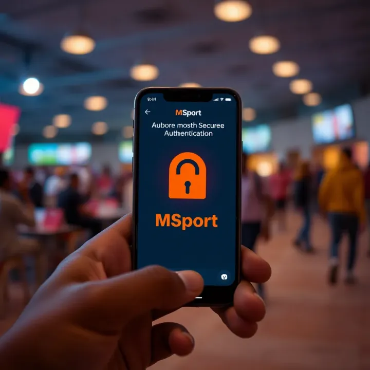 Illustration of secure mobile authentication for MSport access in Nigeria