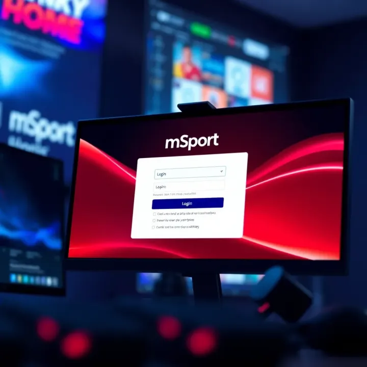 Optimizing Browser Settings for mSport Login Illustration of a computer screen with mSport login page showing browser compatibility icons