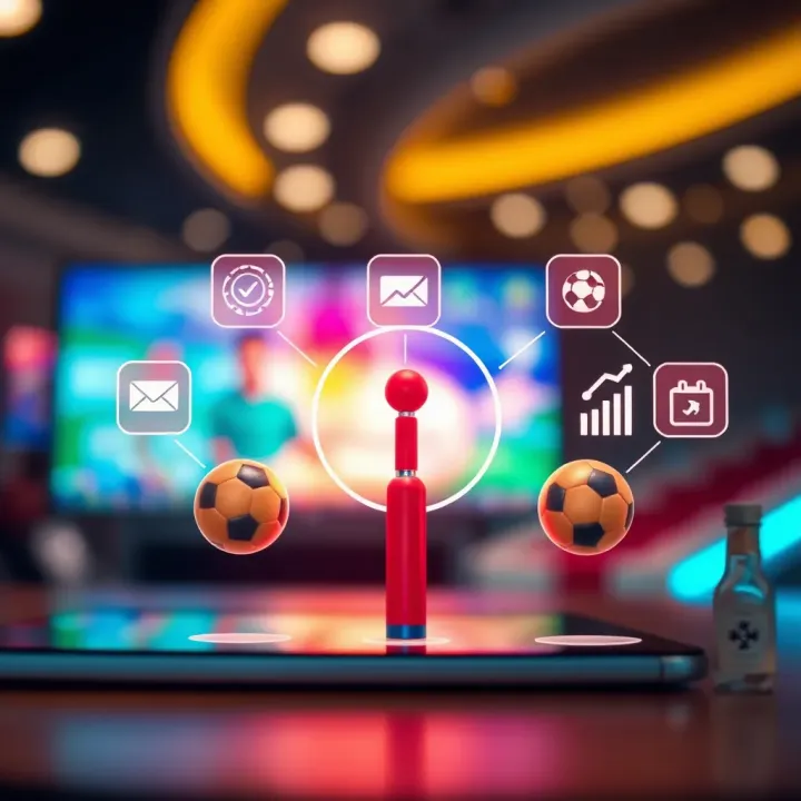 Technology and regulatory icons representing their influence on Nigeria's sports market