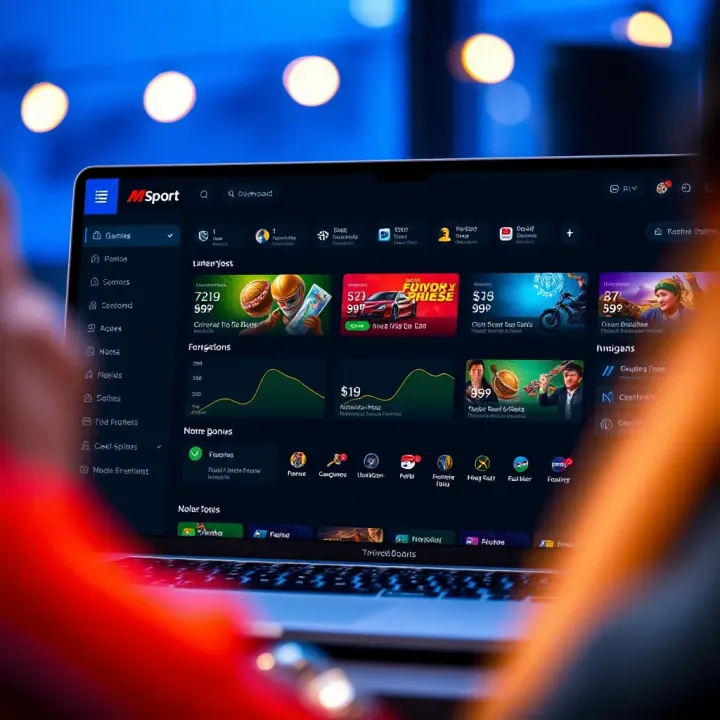Dashboard illustrating how to access and redeem MSport bonus offers